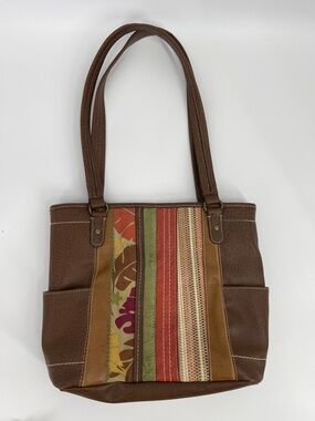 Brown Shoulder Purse with Patchwork Cottagecore Boho Chic Vintage Y2K Eclectic